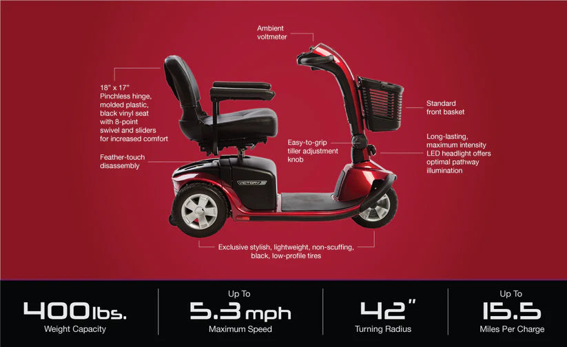Victory® 10, 3 Wheel (SC610) Pride Mobility
