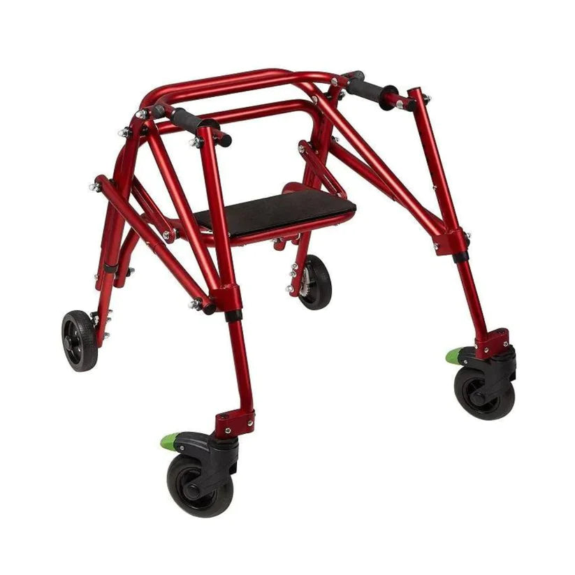 Klip 4-Wheel With Flip-Up Seat posterior Pediatric Walker (KP510-20-30-40) By Circle