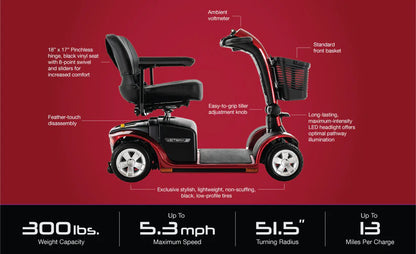 Victory 9, 4-Wheel Scooter SC709 By Pride Mobility